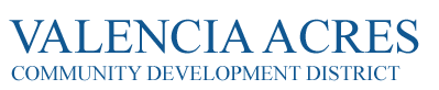 Valencia Acres Community Development District Logo